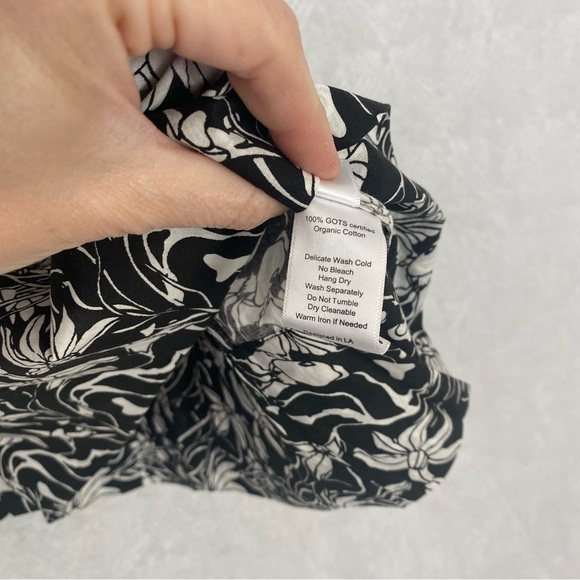 St. Roche NWT Woodrow Top Cropped Organic Cotton Women 10 Floral Mushroom Print - Picture 13 of 16